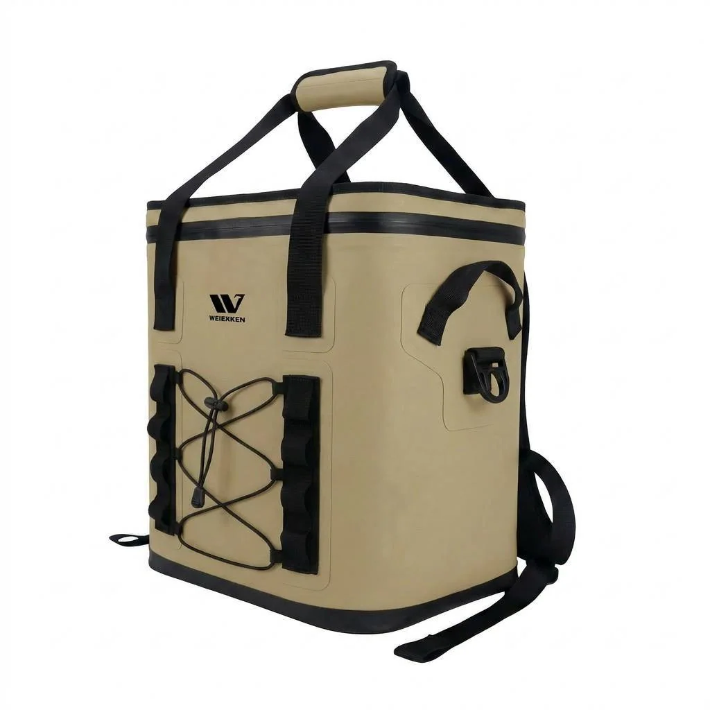 15L Waterproof Cooler Bag with Front Mesh Storage