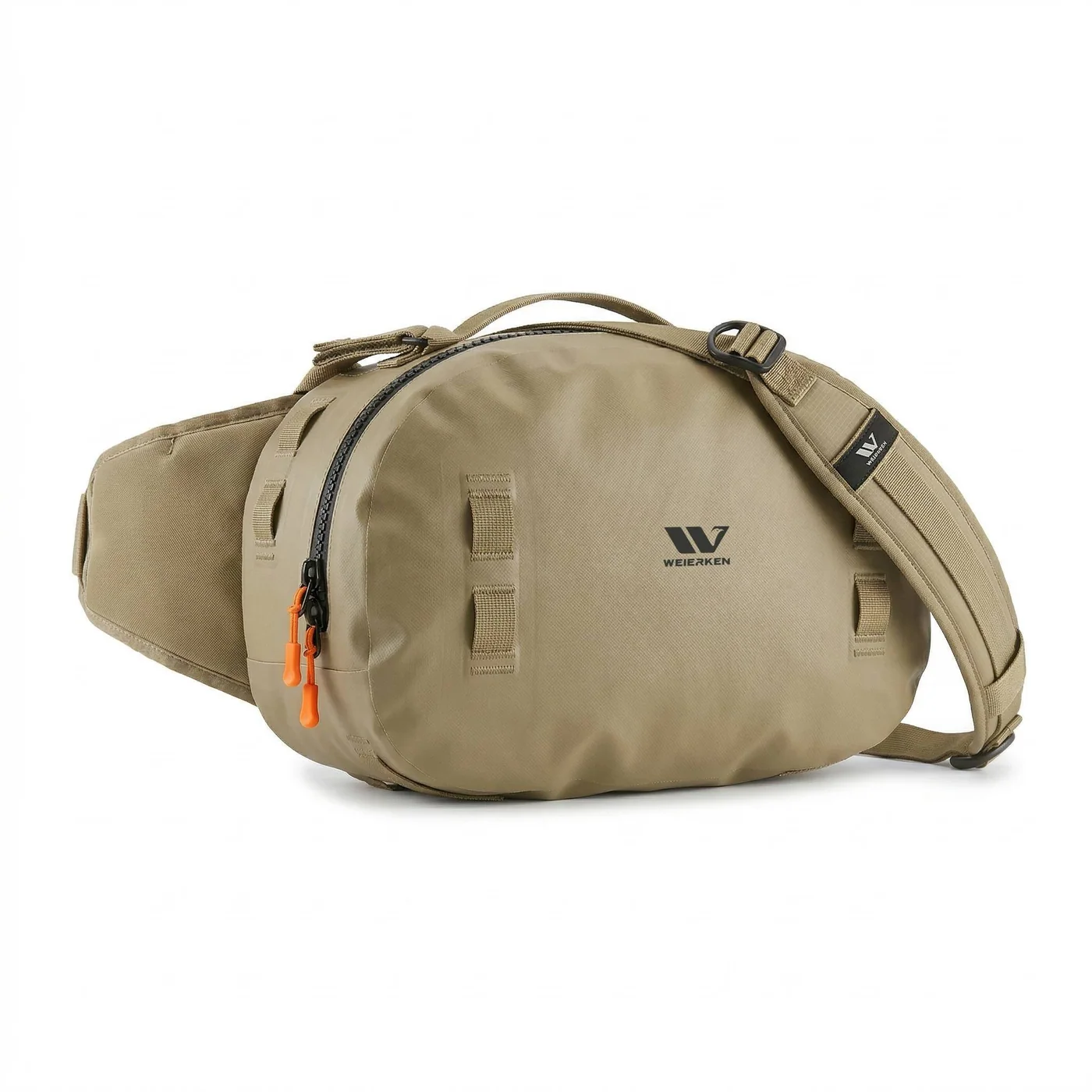 Compact fishing waist pack with attachment loops
