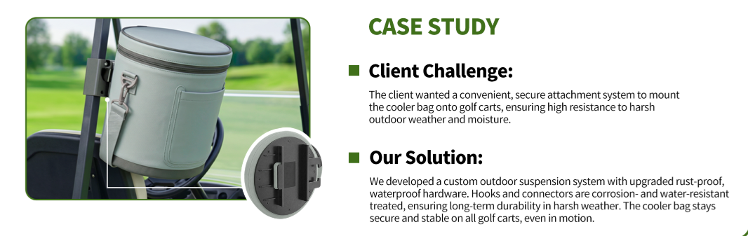 Weather-Resistant Golf Cart Cooler Bag